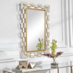 Kartgo Crystal Horizon Glass Console & Mirror Set