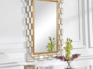 Kartgo Crystal Horizon Glass Console & Mirror Set