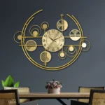 Kartgo Golden Encircled Metal Wall Clock