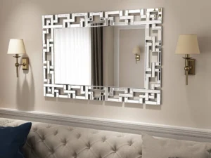 Kartgo Venetian Maze Geometric Rectangular Wall Mirror