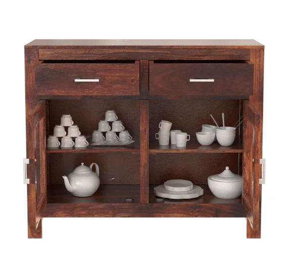 Kartgo Avian Solid Wood Sideboard in Provincial Teak Finish - Image 3