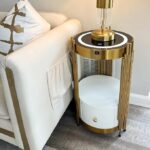 Kartgo Cylinder Bedside Table (Built-in Lighting & USB Charging)