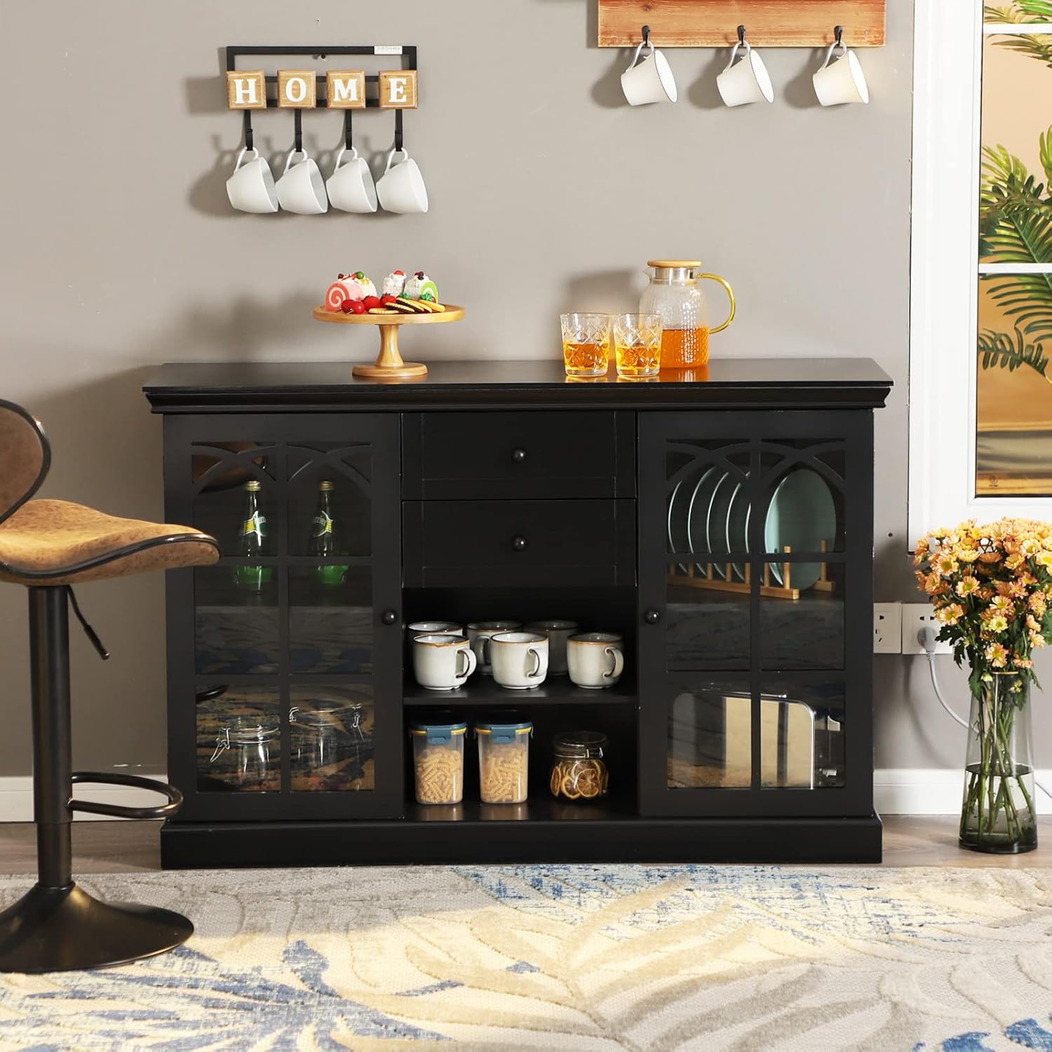 Kartgo Heritage 2-Door Kitchen Sideboard & Buffet Server - Image 3
