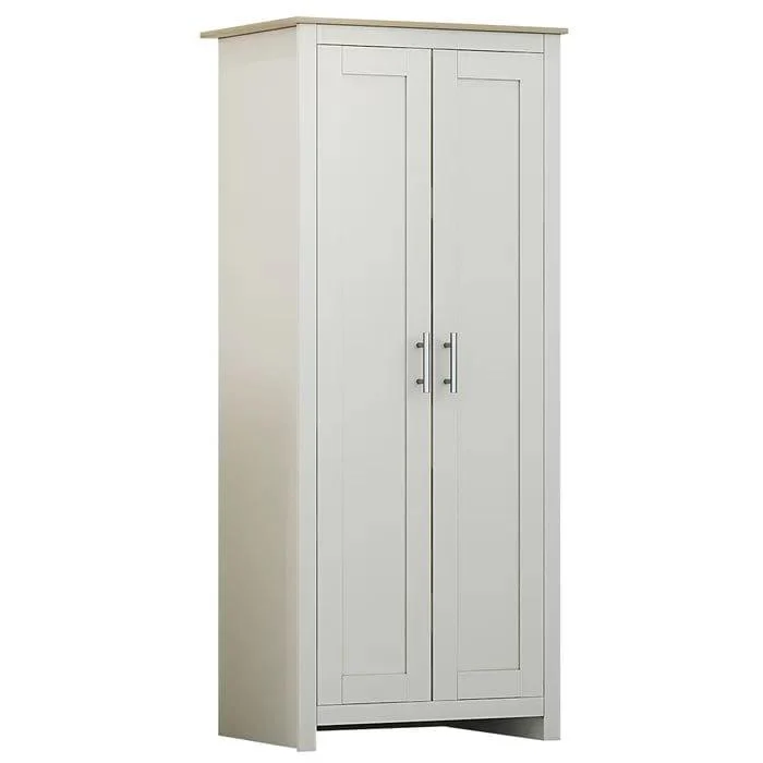 Kartgo Minimalist White 2-Door Wardrobe - Image 2