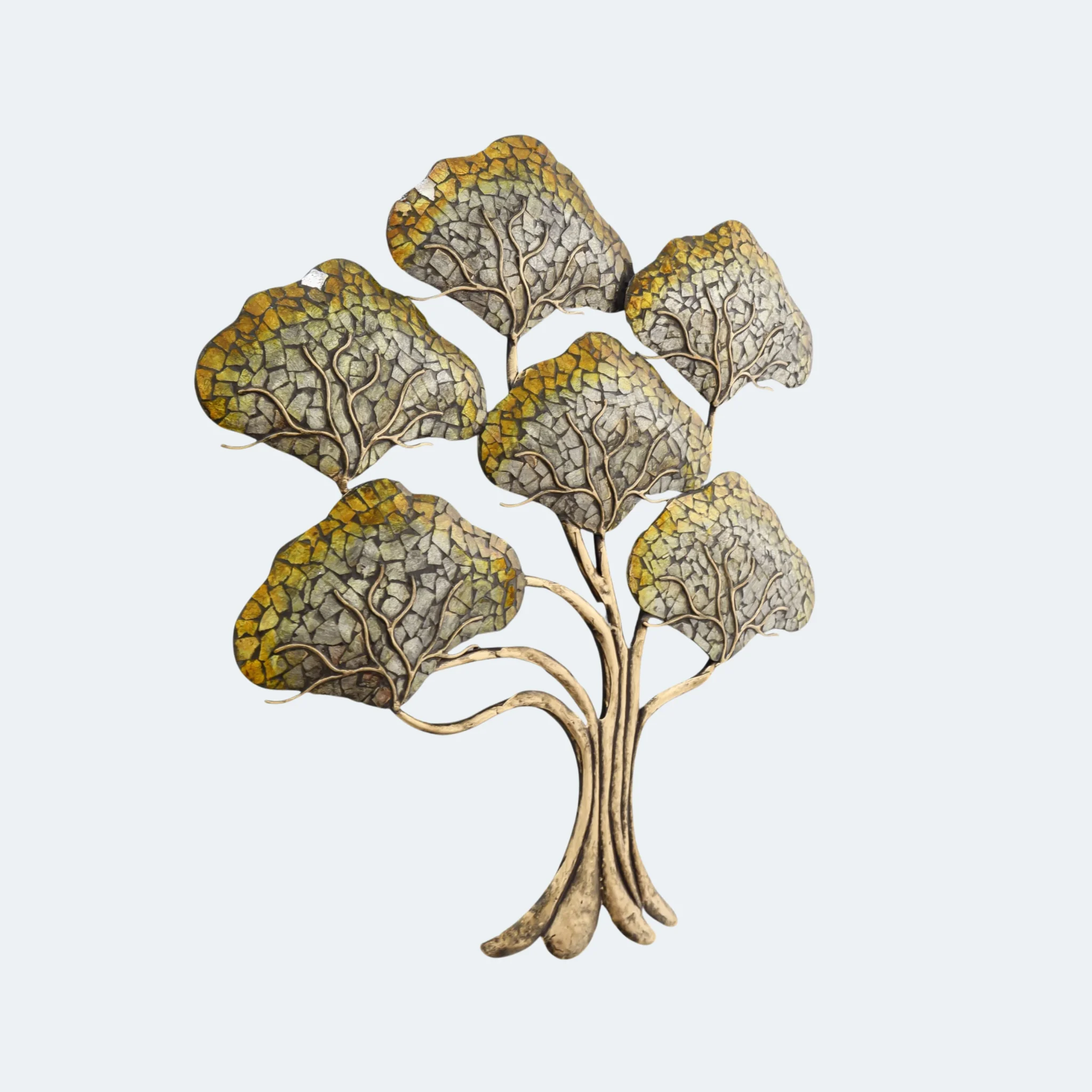 Kartgo Verdant Canopy Mushroom Tree Metal Wall Art - Image 4