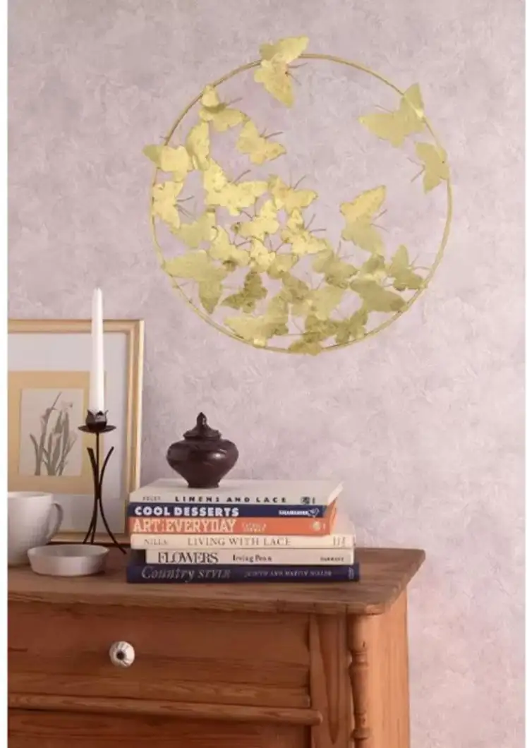 Kartgo Gilded Monarch Circular Metal Wall Art - Image 3