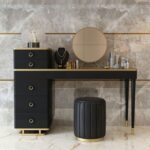 Kartgo Fluted Dressing Table with Integrated Dressing Table