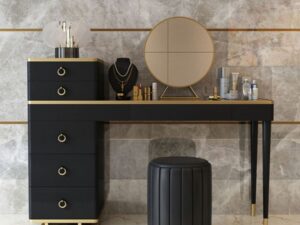 Kartgo Fluted Dressing Table with Integrated Dressing Table