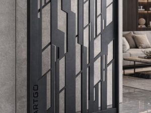 Kartgo Industrial Monolith Matte Black Partition