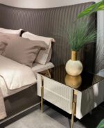Kartgo Arctic Ribbed Bedside Table
