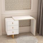 Minimalist Vanity Set – Curved Profile Vanity with Smart LED Mirror | Kartgo