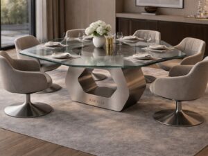 Kartgo Hexagonal Pedestal Dining Set