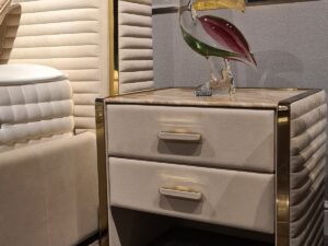Kartgo Royal Linear Tufted Bedside Table