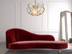 Kartgo Royal Velvet Serpentine Lounger (Magenta Pink)