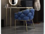 Kartgo Serene Bubble Accent Chair (Beige Velvet)