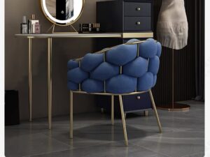 Kartgo Serene Bubble Accent Chair (Beige Velvet)