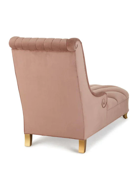 The Espresso Velvet Channel-Tufted Chaise Lounge – Modern Luxury Lounger | Kartgo - Image 4