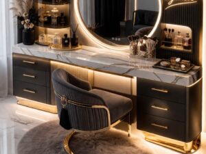 Kartgo Onyx Eclipse Vanity Set (Charcoal & Marble Illuminator)