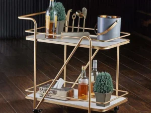 Kartgo Elegant Rose Velvet Chaise Lounge (Fluted Scallop Design)