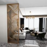 Kartgo Geometric Vortex Gilded Partition