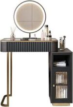 Kartgo Fluted Dressing Table with Integrated Dressing Table
