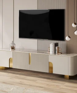 79_+Luxury+Marble+Beige+TV+Stand+with+4+Cabinets+and+Elegant+Gold+Legs (2)