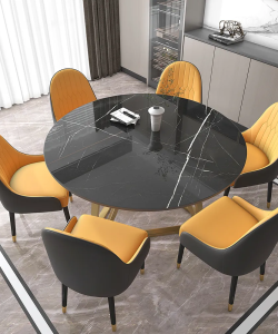 Luxury Round Marble Dining Table2